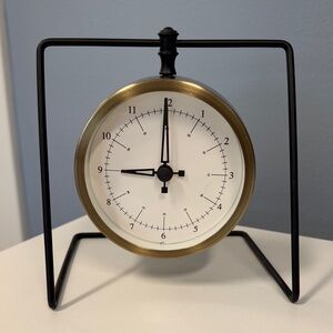 Hearth & Hand Black and Gold Clock